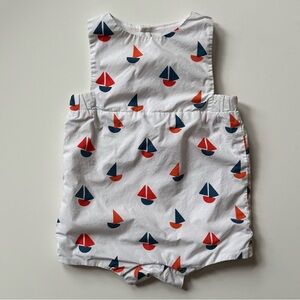 Jacadi Baby Unisex Sailboat Romper - Size 12M
